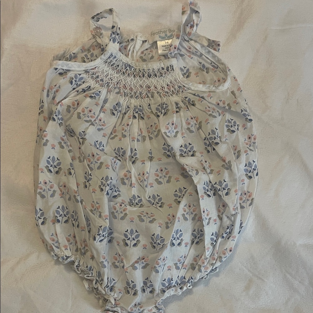 By Feather Baby Floral Baby Romper